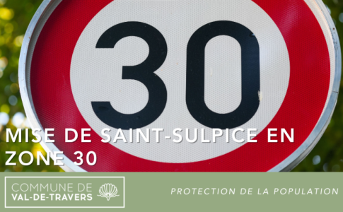 Mise de Saint-Sulpice en zone 30